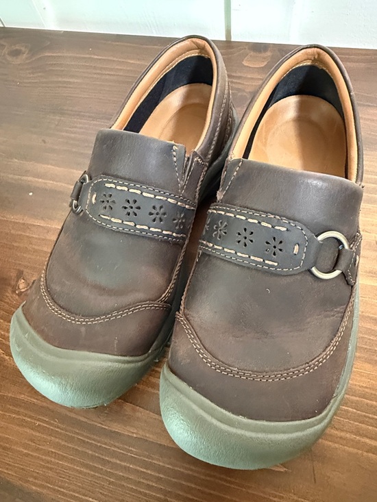 Keen Brown Leather Slip On Shoes Comfort Casual Work EU 38.5 US 7.5 main image 10
